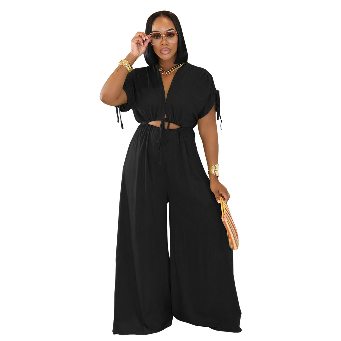Women’s Lace-Up Jumpsuit