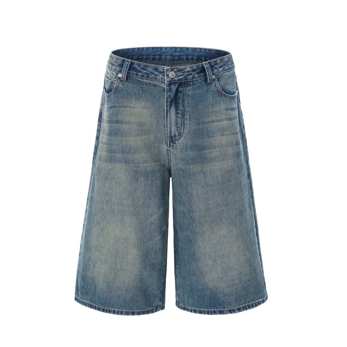 Women's Washed Wide-Leg High Street Jeans - Shé Hauté