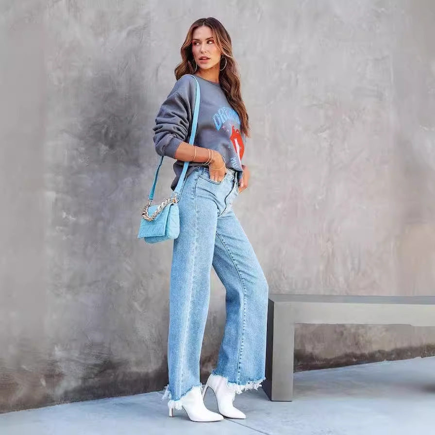 Pantalon chic à pompons