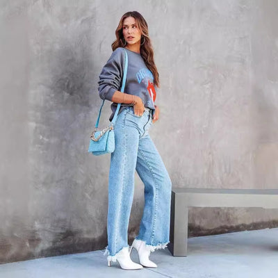 Pantalon chic à pompons