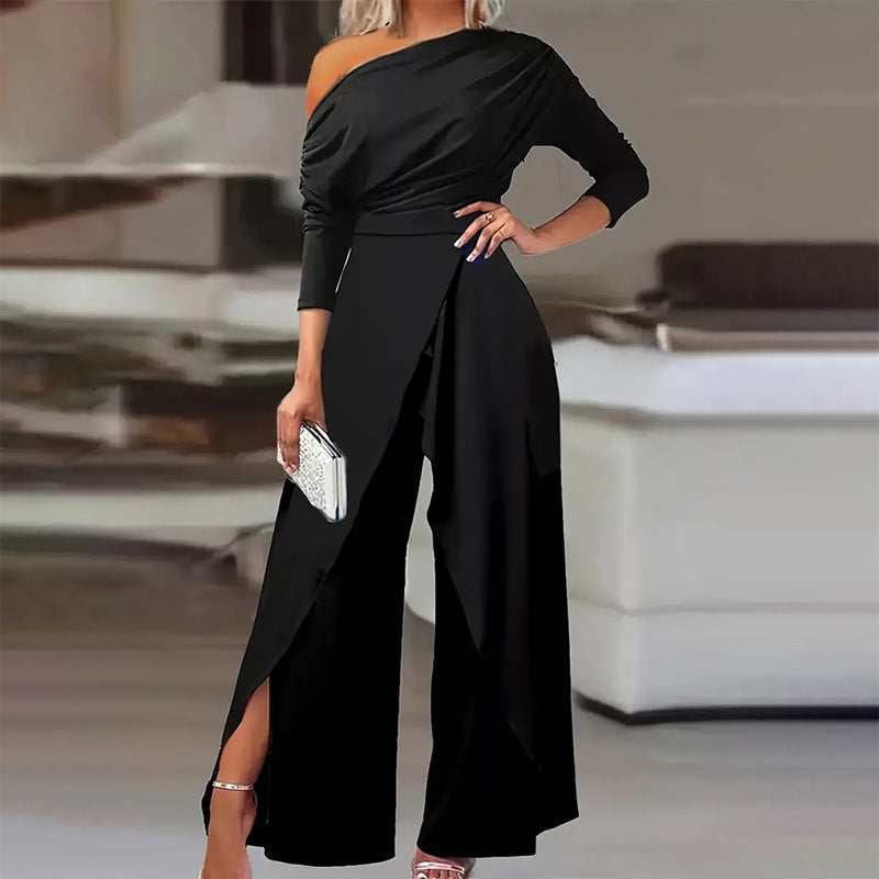 Party Pleated Waist Jumpsuit