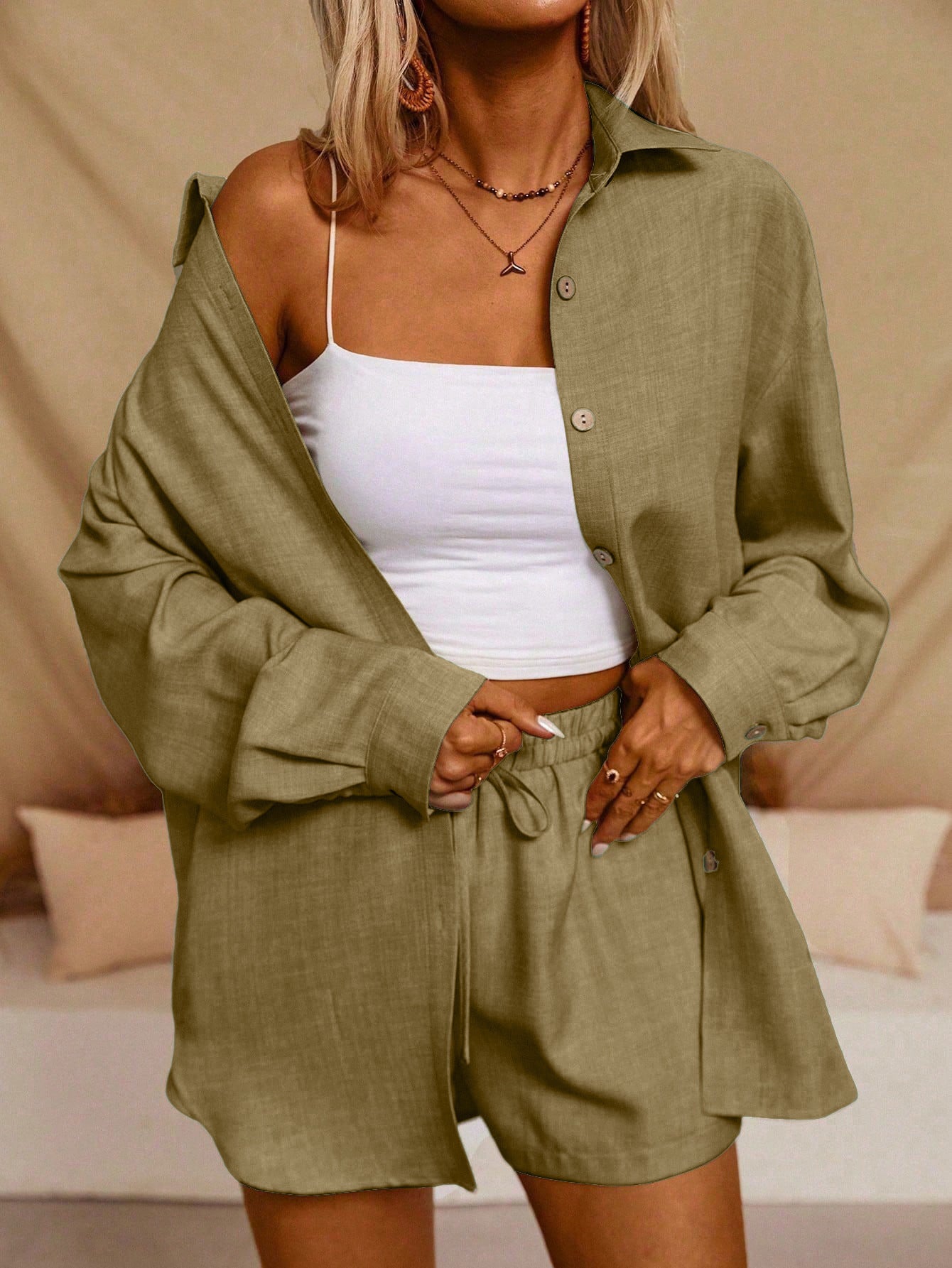 Ensemble cardigan et short