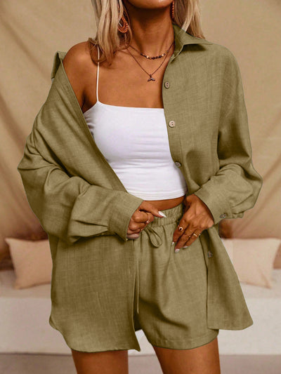 Ensemble cardigan et short