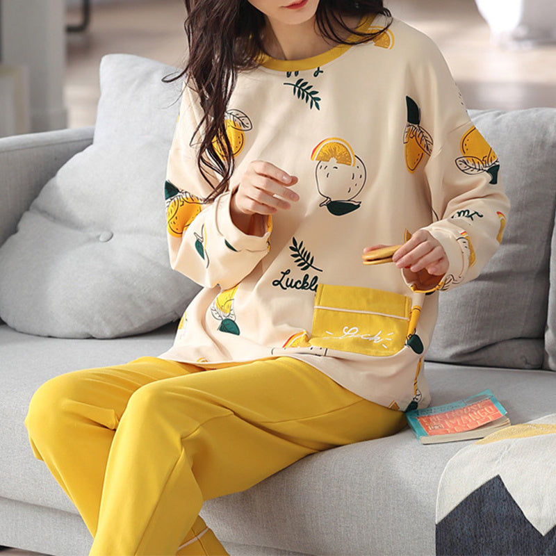 Printed Pajama Set