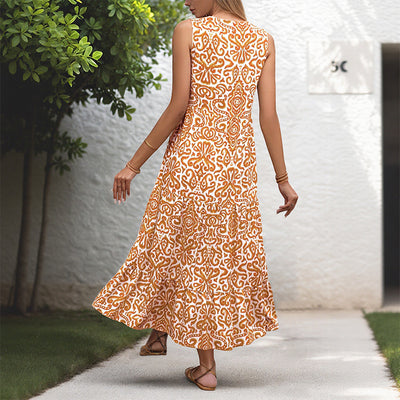 Abstract Midi Dress
