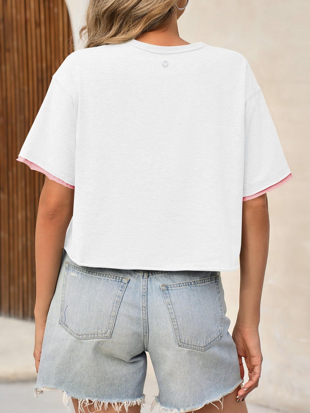 Women's Casual Crop Tee