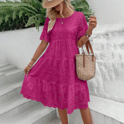 Lace Embroidered Dress - Shé Hauté