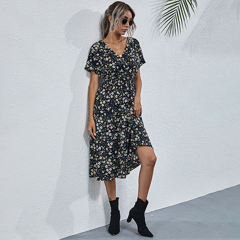 Waisted Floral Dress Shé Hauté