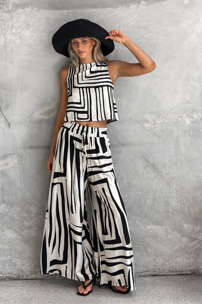 Loose Vest Pants Set