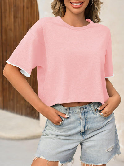 Women's Casual Crop Tee