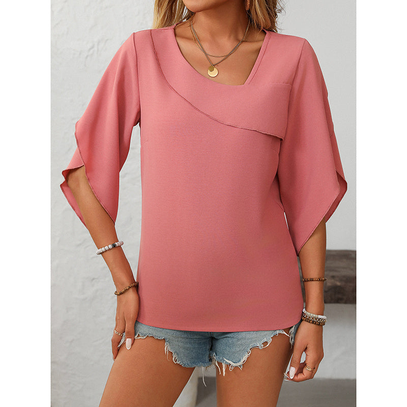 Women's V-Neck Work Blouse