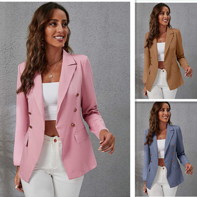 Blazer à col costume chic
