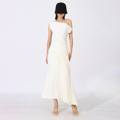 Robe plissée élégante
