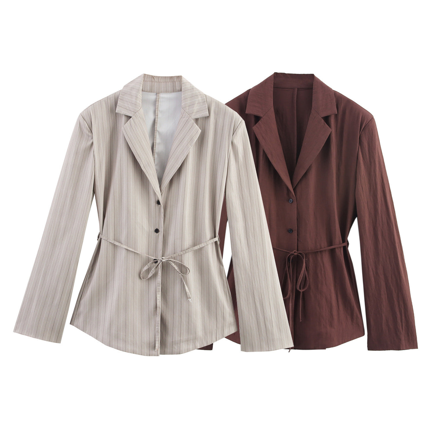 Belted Jacket Set