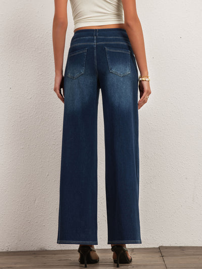 Loose Fit Blue Jeans