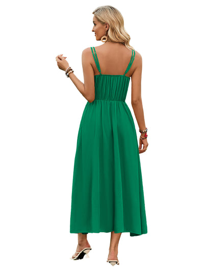 Waist Tie Long Dress