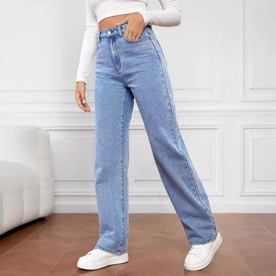 Mid Rise Straight Jeans – Women’s Fashion - Shé Hauté