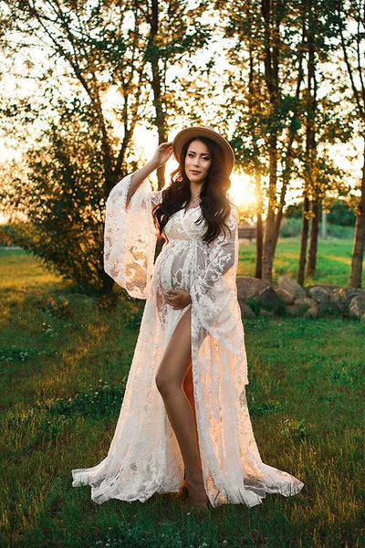 Robe de grossesse en dentelle