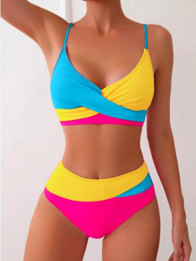 Color Block Bikini Set – Women - Shé Hauté