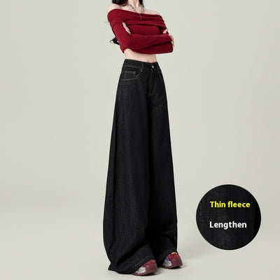 Retro Deep Blue Wide Leg Jeans - Shé Hauté