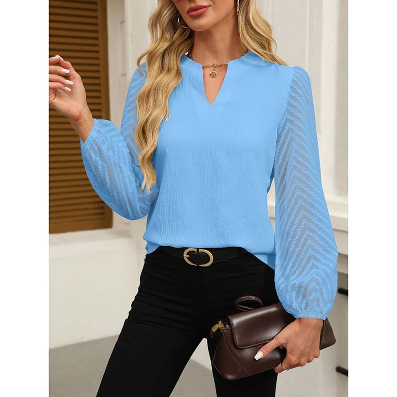 Women's Lace Chiffon Blouse