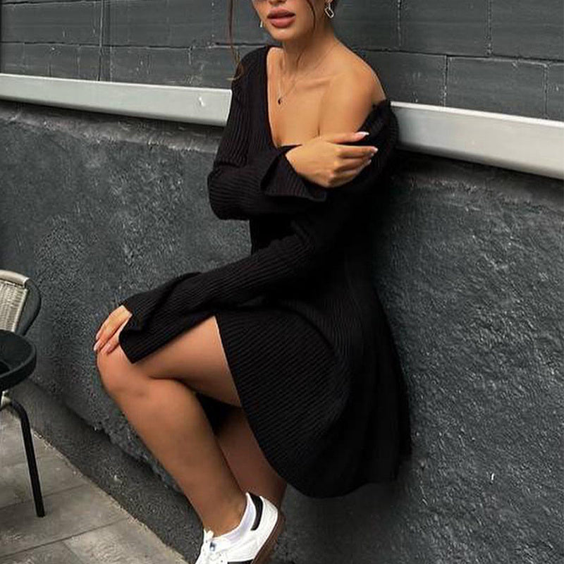 Robe à volants coupe ajustée