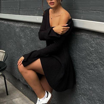 Robe à volants coupe ajustée