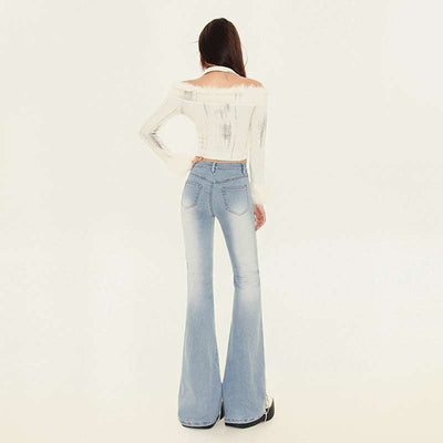 Slimming Elastic Slightly Denim Pants - Shé Hauté