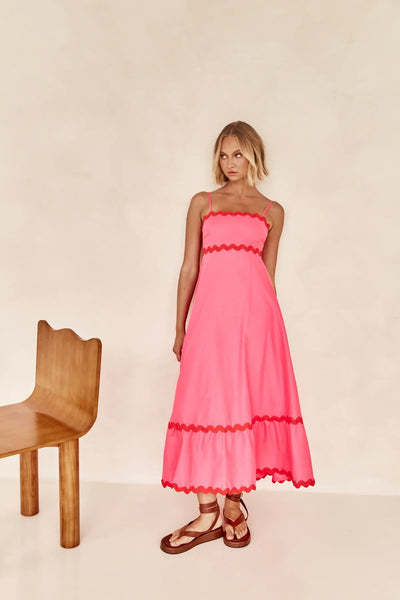 Solid Color Beach Maxi Dress