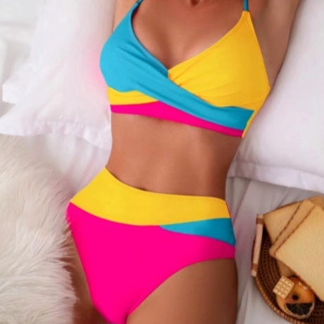 Color Block Bikini Set – Women - Shé Hauté