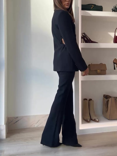 Cutout Blazer Set
