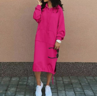 Hooded Long Sweatshirt
