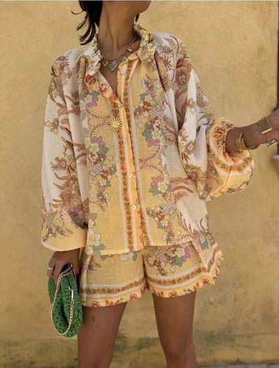 Printed Shorts Duo