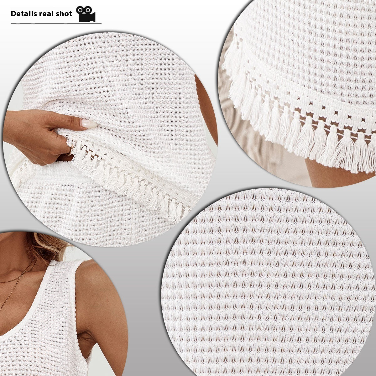 Ensemble gilet et short grande taille