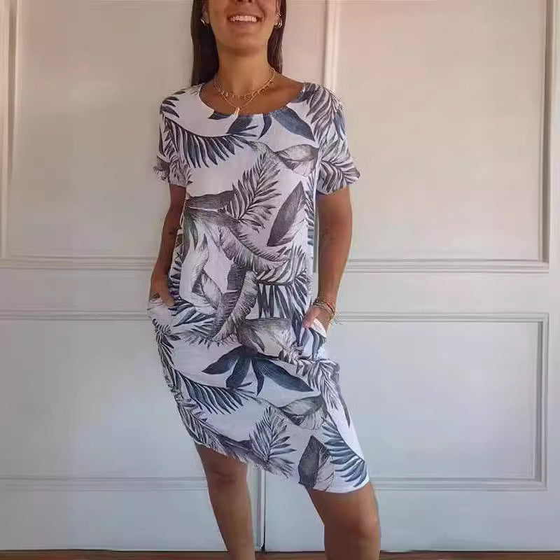 Robe imprimée coupe ample