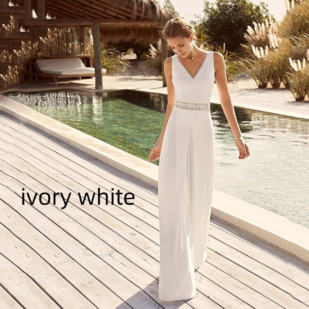 Solid Color Jumpsuit