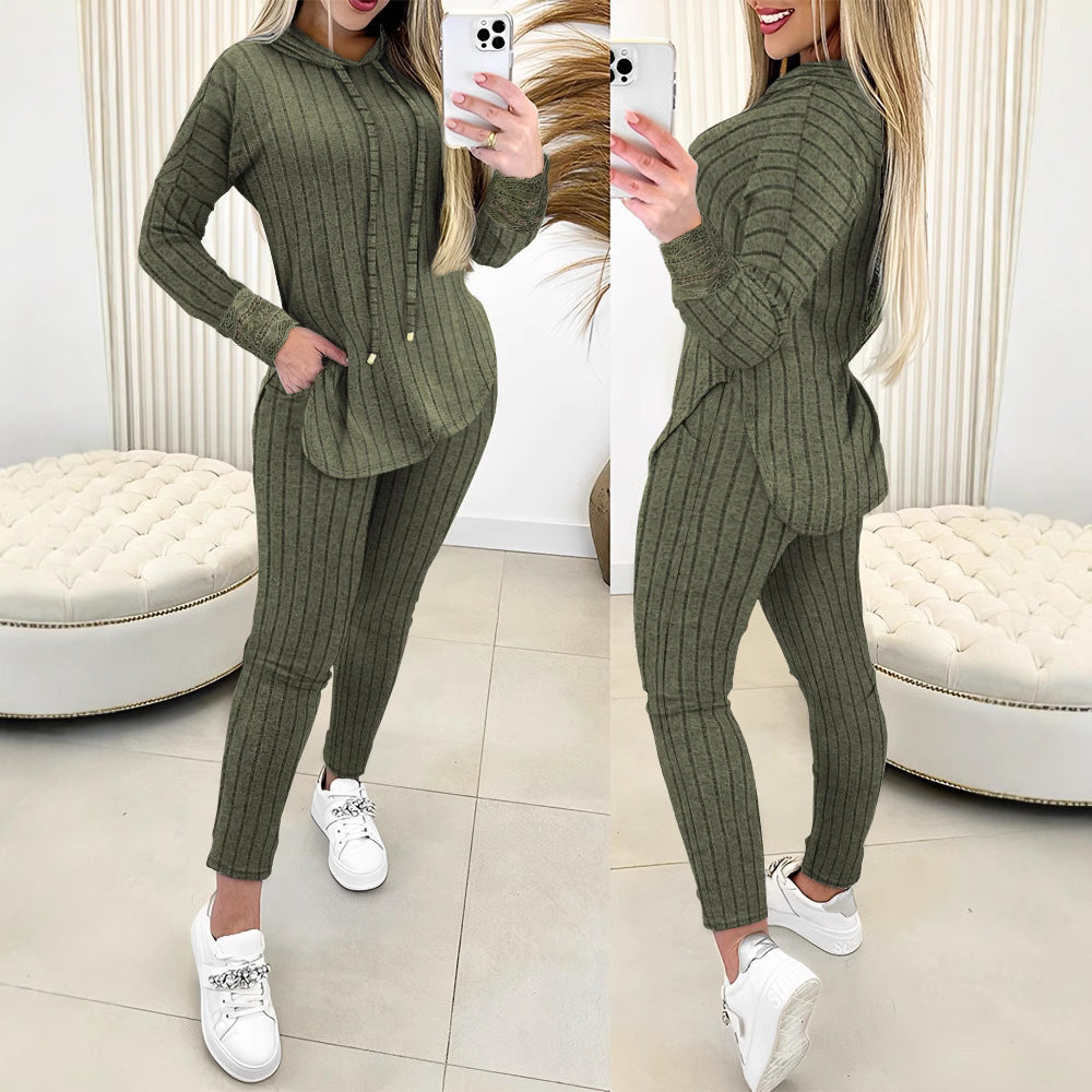 Ensemble haut et manteau confortable