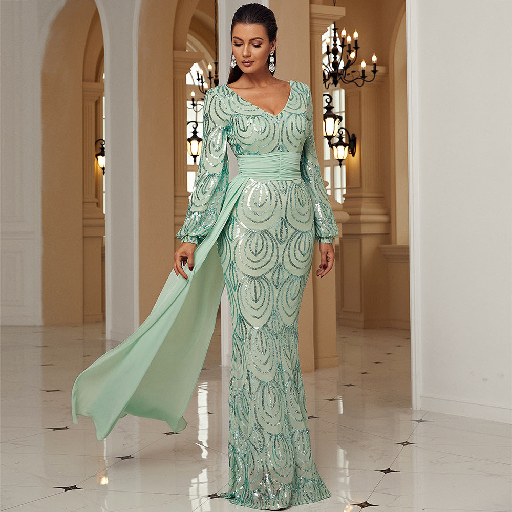 Robe élégante à paillettes