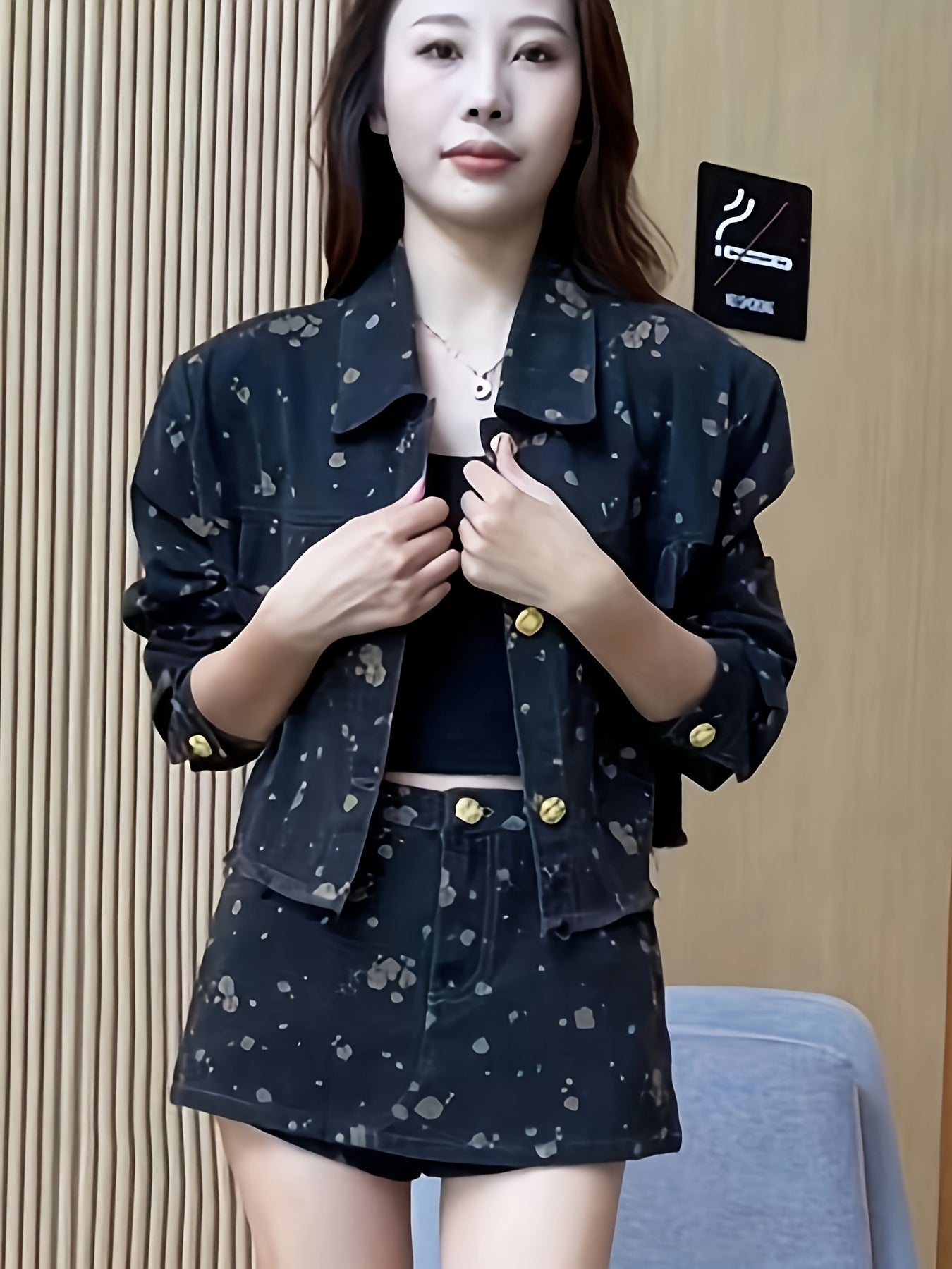Veste courte en jean