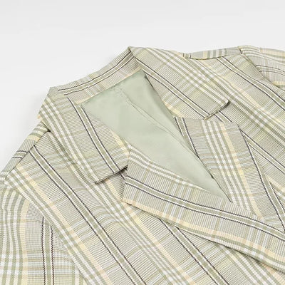 Blazer à carreaux