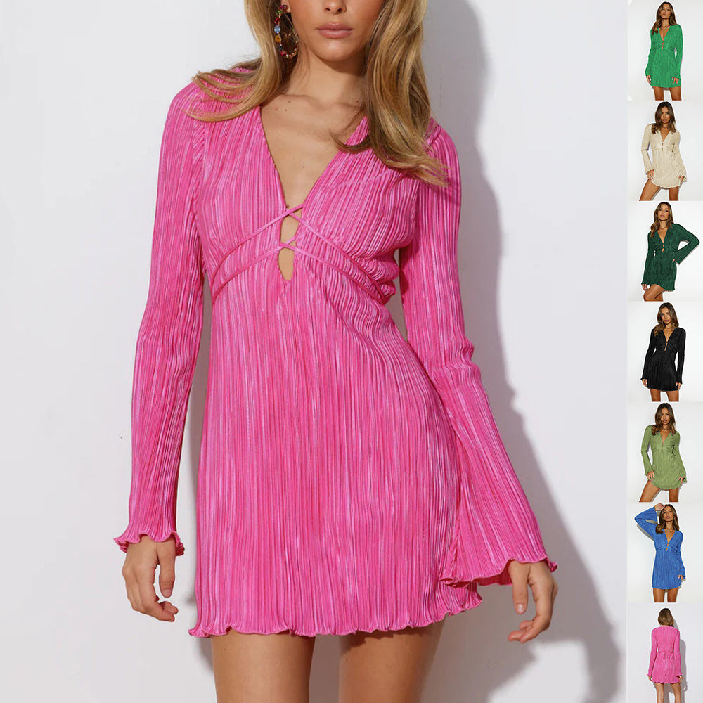 Robe à lacets et paillettes