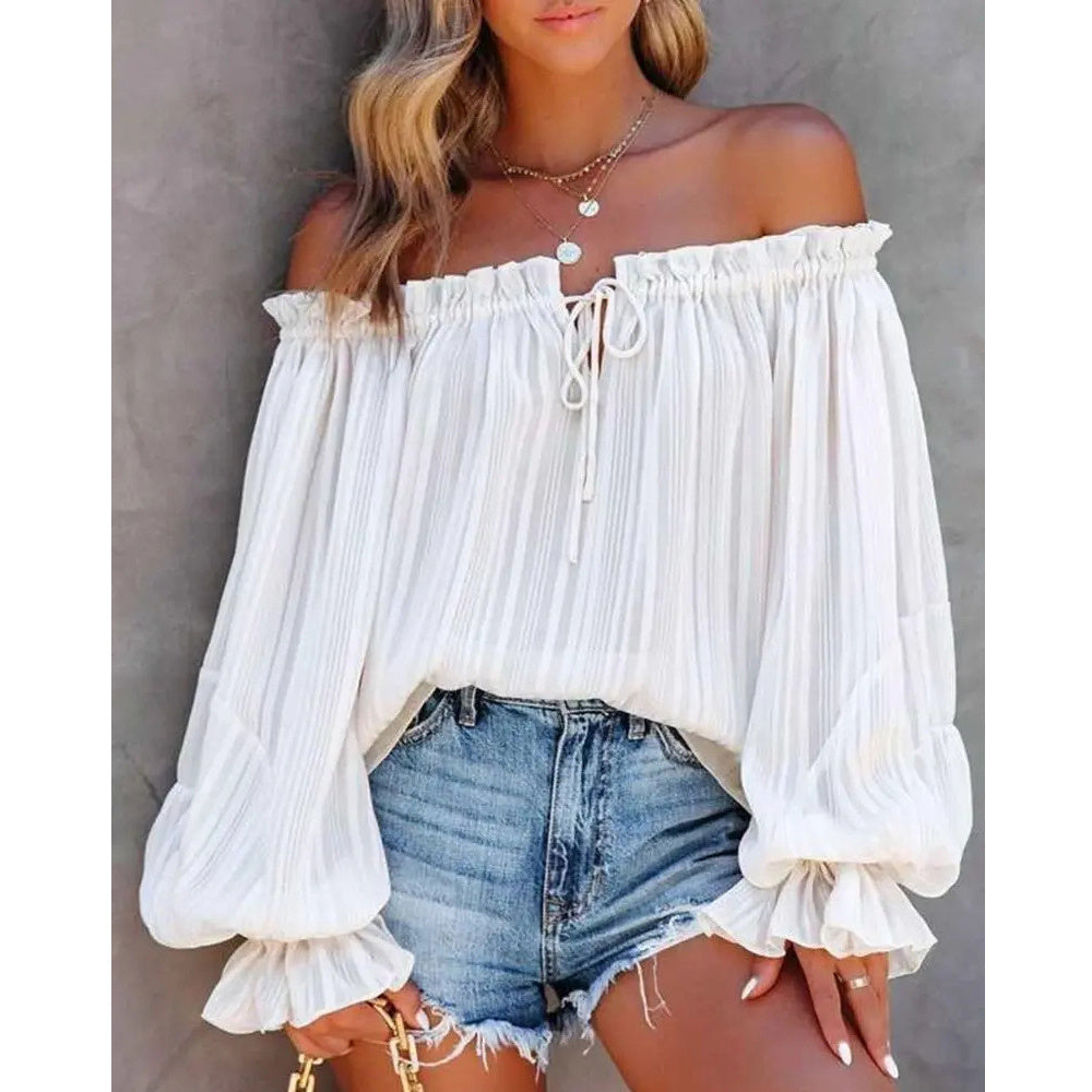 Off Shoulder Boho Top