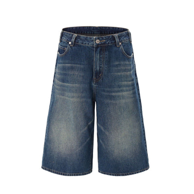 Women's Washed Wide-Leg High Street Jeans - Shé Hauté
