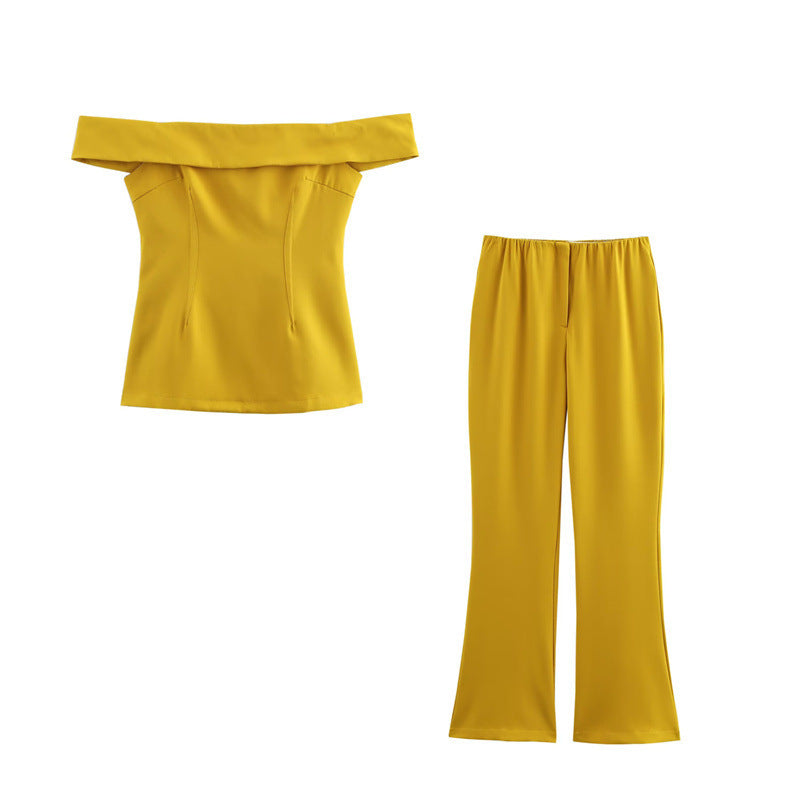 Off-Shoulder Pants Set