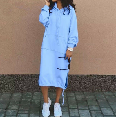 Hooded Long Sweatshirt