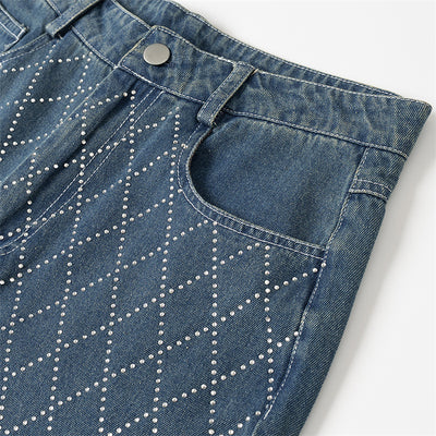 Women's Stylish Diamond Pattern Trousers - Shé Hauté