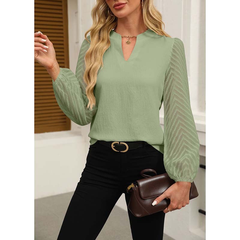 Women's Lace Chiffon Blouse