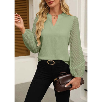 Women's Lace Chiffon Blouse