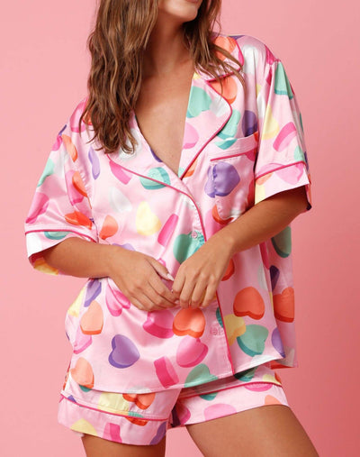 Ensemble 2 pièces en satin