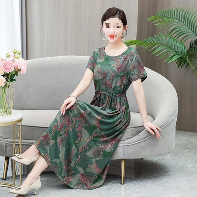 Robe portefeuille fleurie